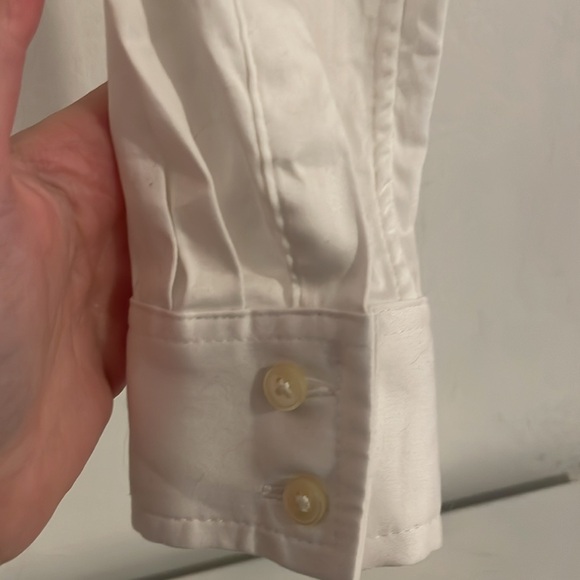 Banana Republic Tailored Fit Shirt White 00P - Picture 2 of 5